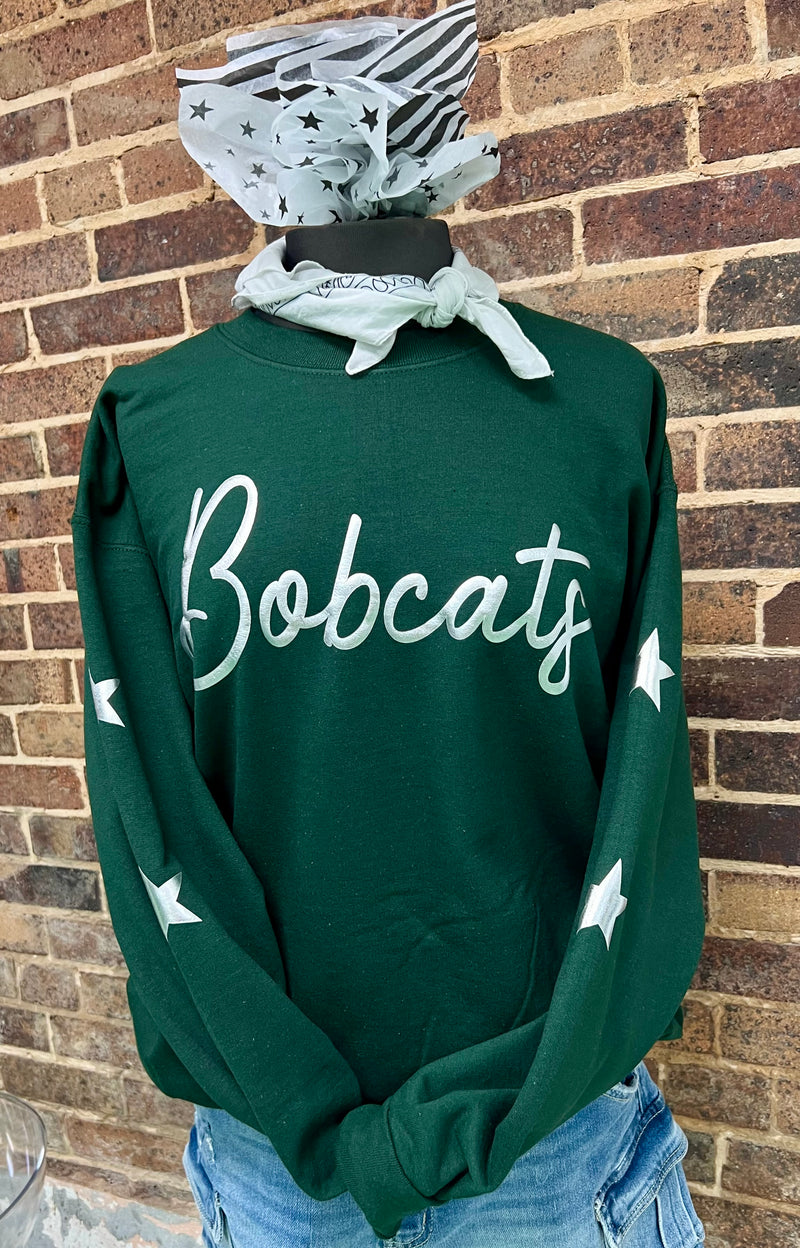 Bobcats Metallic Puff Sweatshirt
