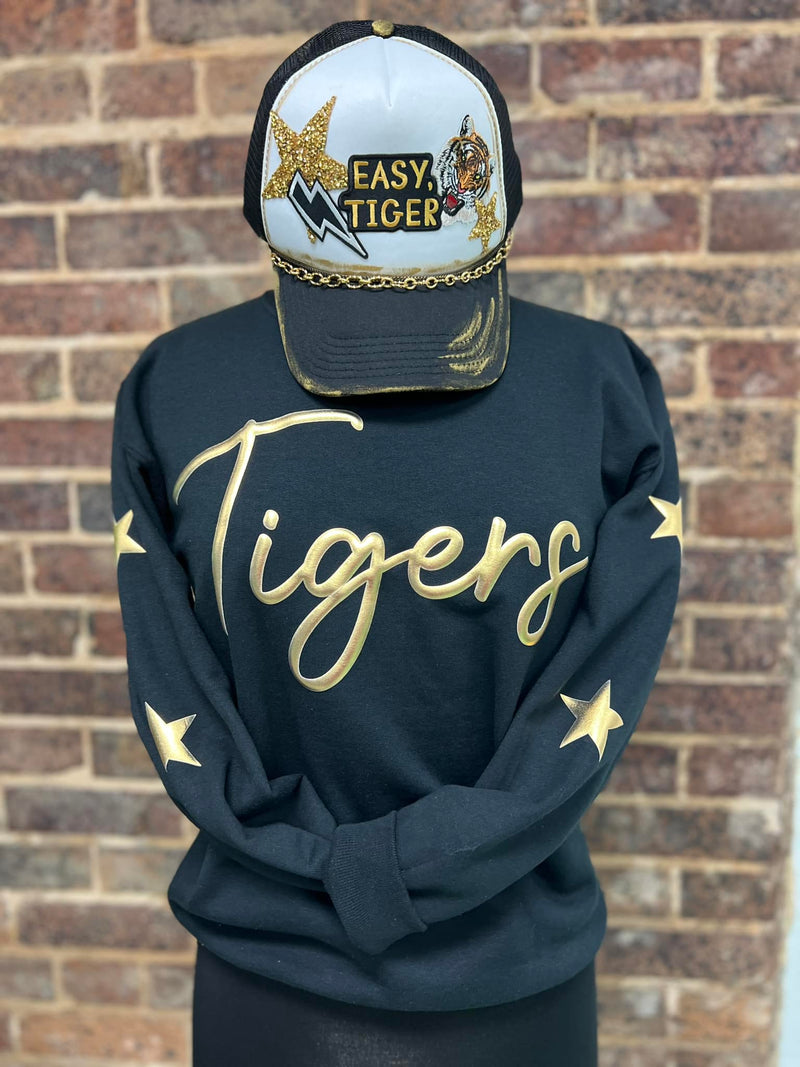 Tiger Puff Metallic Crewneck *pre-order*