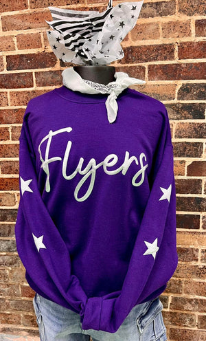 Flyers Metallic Silver Puff Crewneck *Pre-Order*