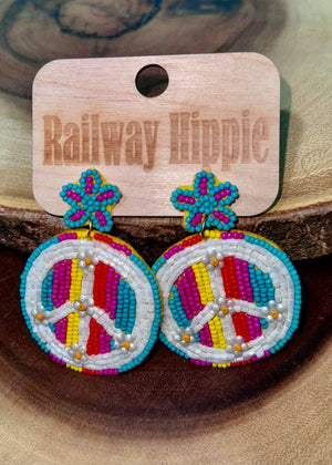 Peace earrings