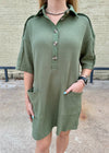 Button up Tshirt dress