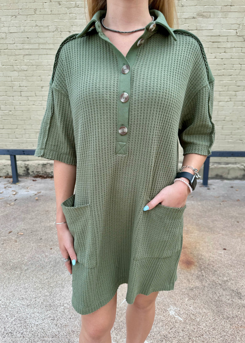 Button up Tshirt dress