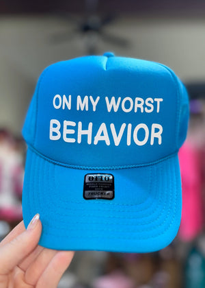 Worst behavior trucker hat