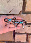Faux Navajo pearl earrings
