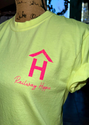 Yellow/Pink shop shirt