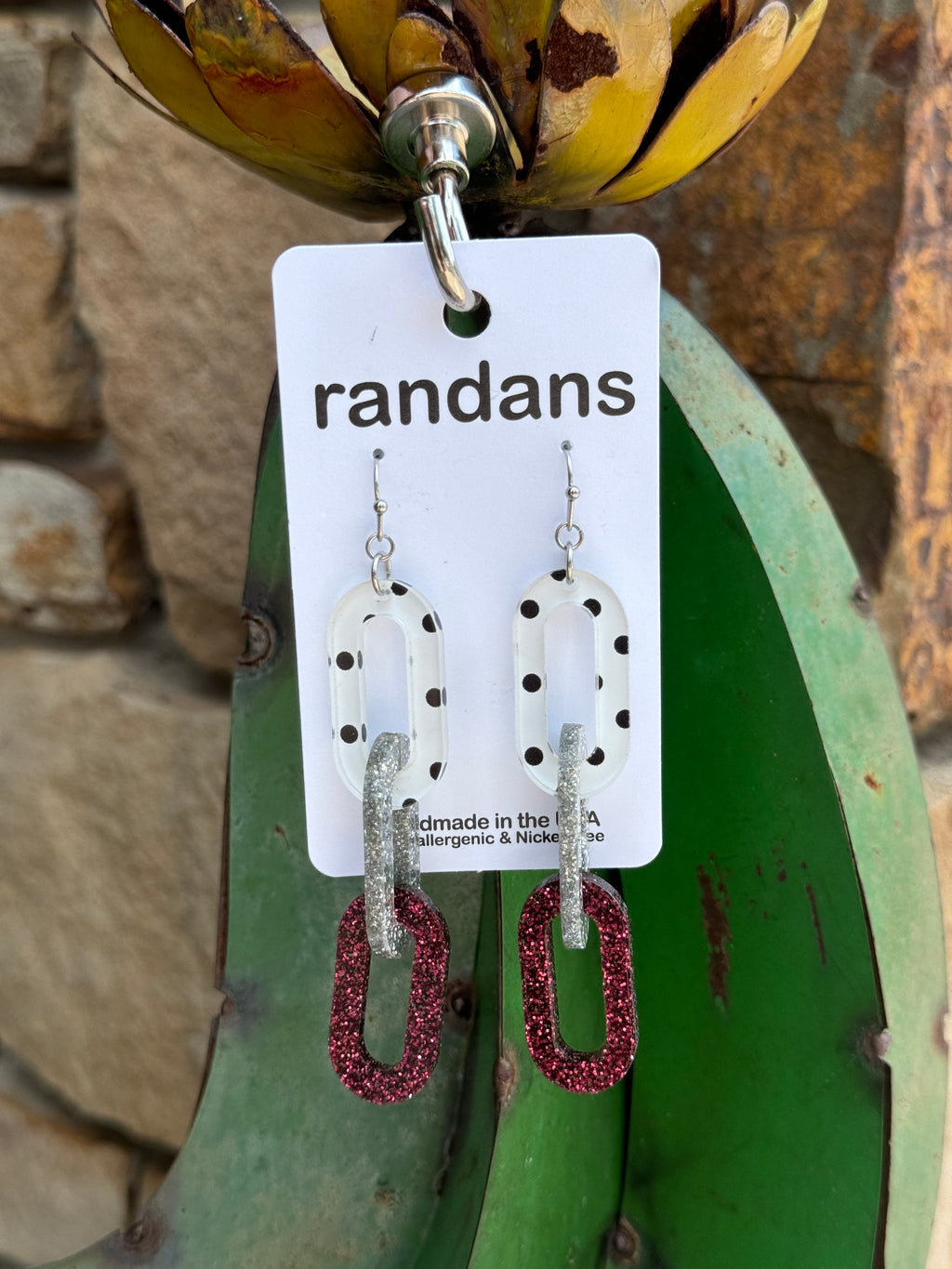 Gameday chain earrings