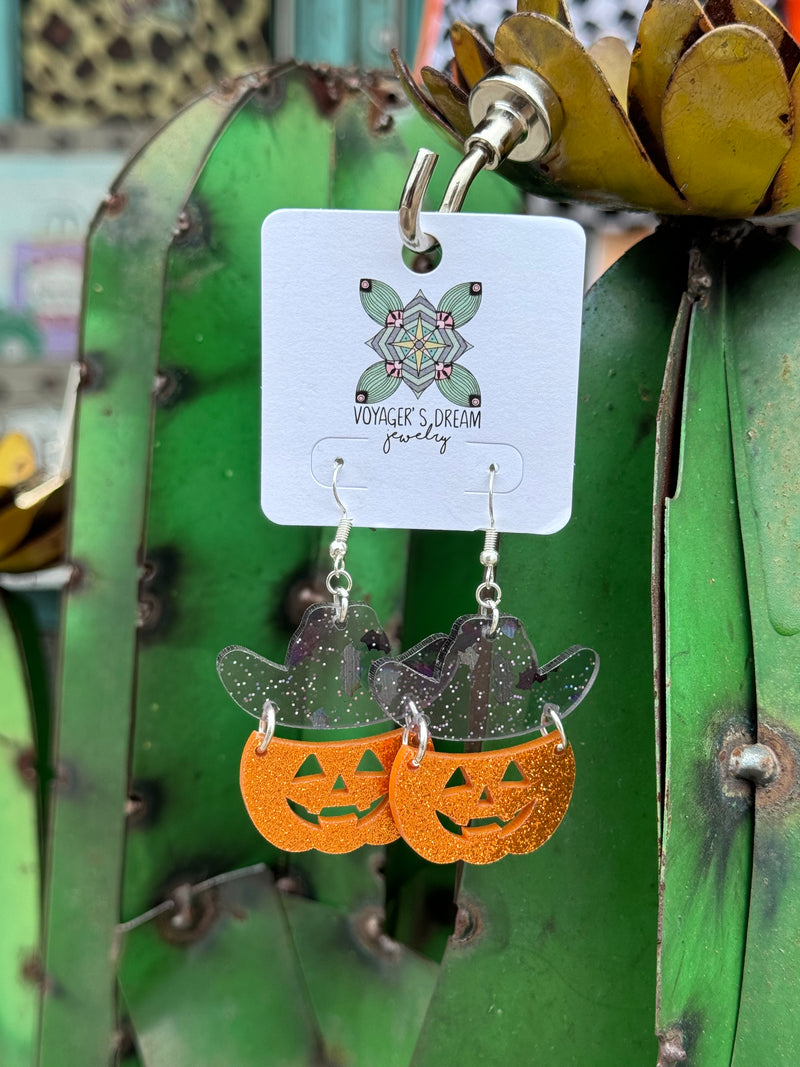 Cowboy Pumpkin earrings