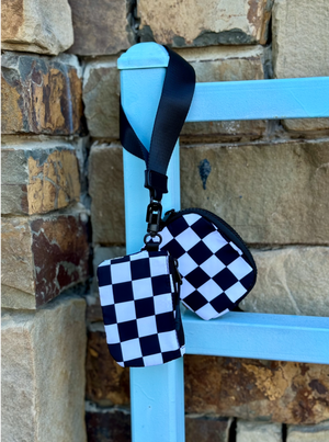 Checkered Wristlet