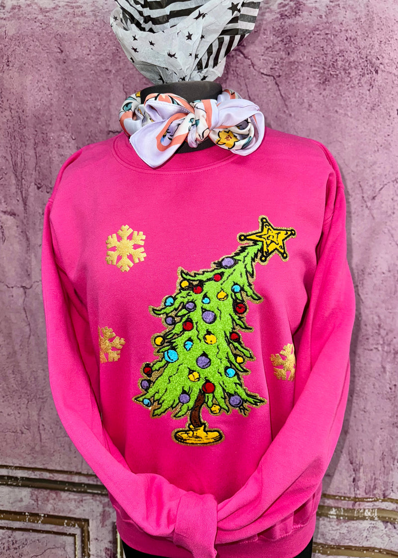 Snowflake tree Crewneck