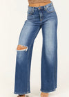 Risen Distressed tummy control jeans