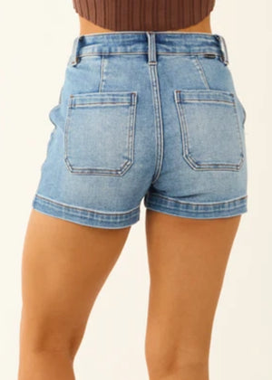 Risen High rise seam shorts