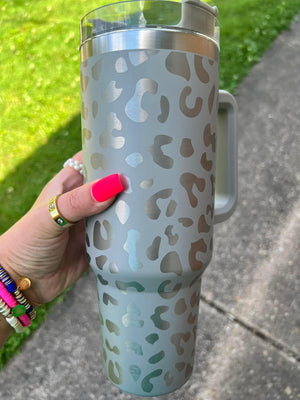 Metallic Cheetah Tumblers