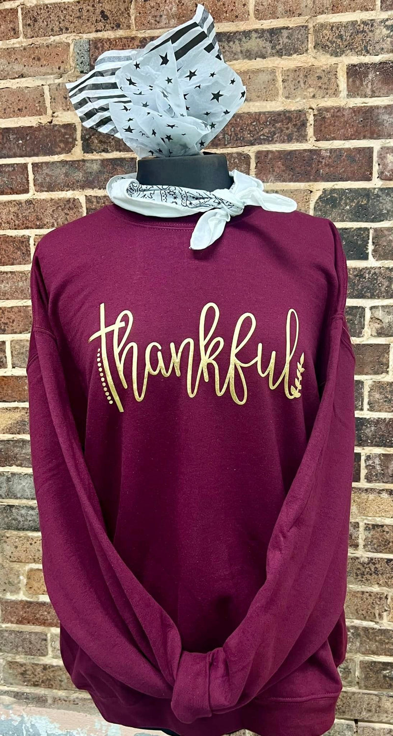 Thankful puff crewneck *Pre-Order*